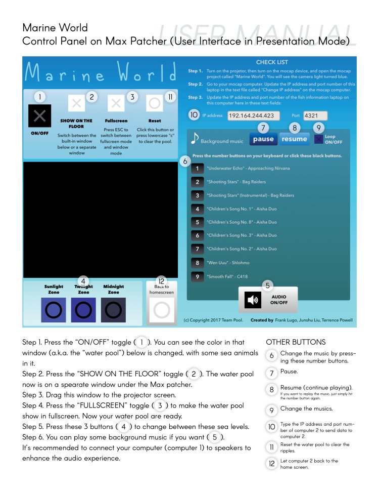 Marine World Control Panel UI - User Manual